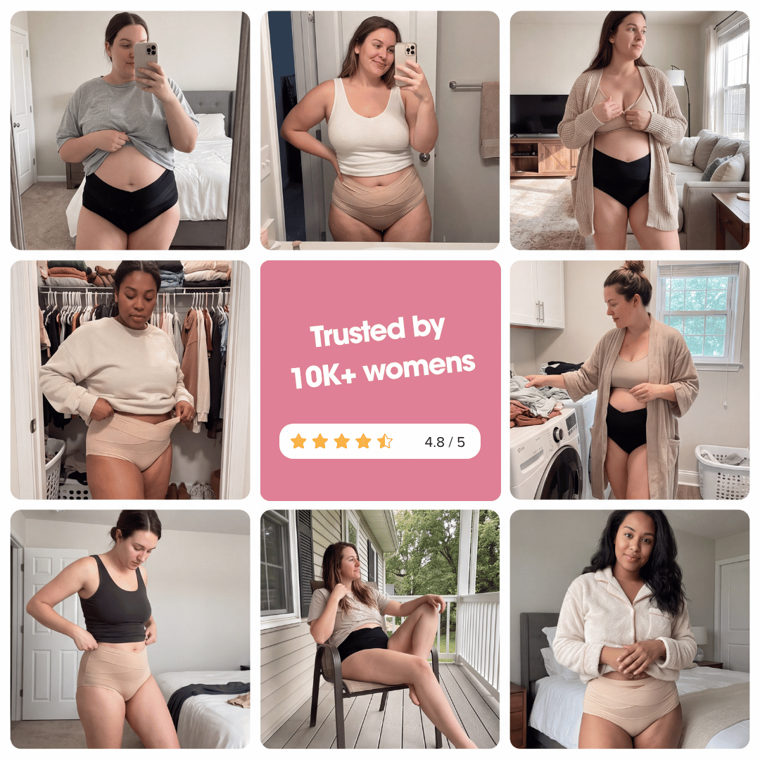 The Postpartum Panty That Makes You Look Up to 2″ Smaller Under Clothes