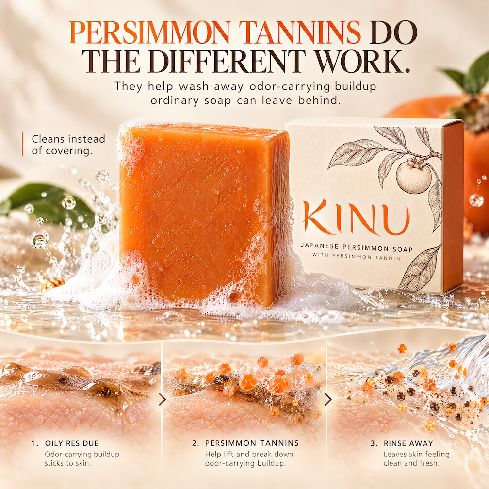 Persimmon Soap for Stubborn Midlife Odor