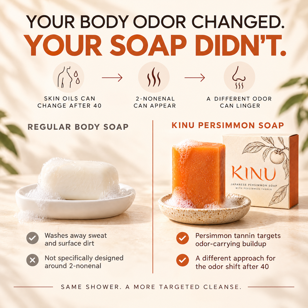 Persimmon Soap for Stubborn Midlife Odor